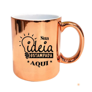 Caneca Cromada Bronze 325ml