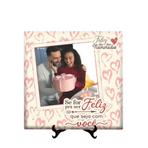 Azulejo Dia dos namorados Te amo - foto personalizada - 20x20