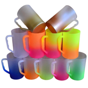 Caneca de Chopp Bicolor Jateada 450ml