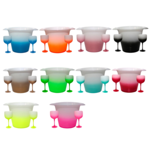 Kit Balde Mais Taças Gin 4 Taças